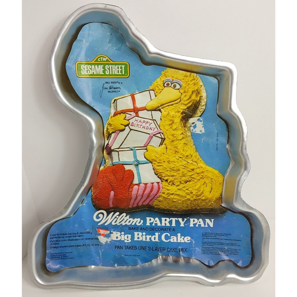 Vintage 1978 Wilton Happy Birthday Cake Pan Sesame Street Big Bird - Picture 2 of 2